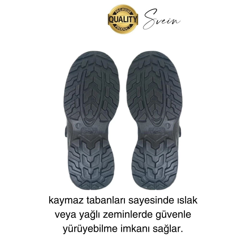 Çelik Burunlu Süet Deri İş Ayakkabısı Rahat Konforlu Hafif Ergonomik Cırtlı Nefes Alabilen Güvenli