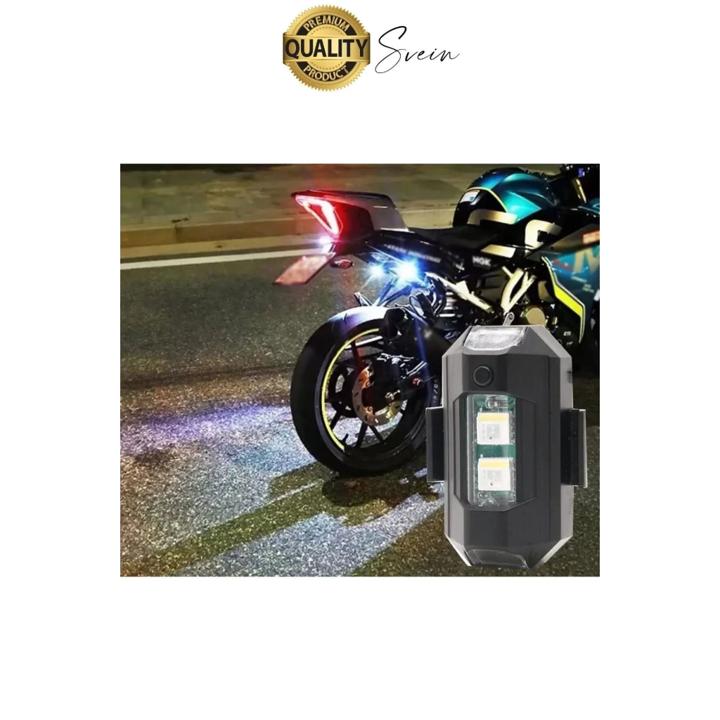 7 Renkli Şarjlı Bisiklet Motosiklet Drone Scooter Araba İçin Flaşör Lamba Yanıp Sönen Led İkaz Işığı