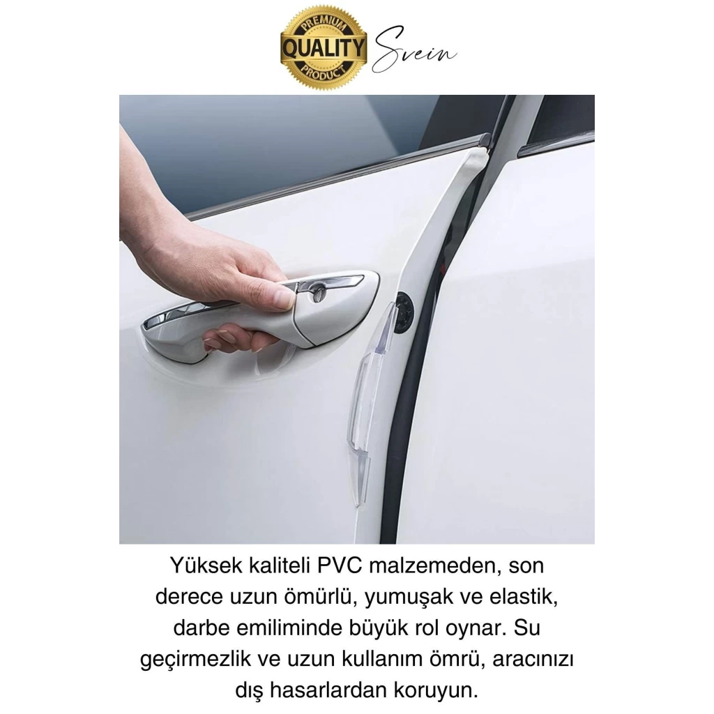 Yüksek Kaliteli Araç Kenar Koruma Şeridi Şeffaf Koruyucu Filmi Araba Kapı Boya Anti Çizilme