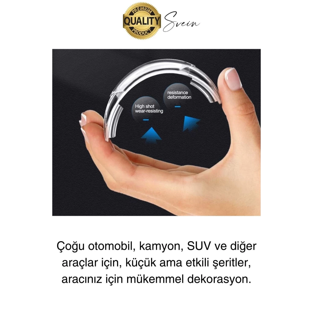 Yüksek Kaliteli Araç Kenar Koruma Şeridi Şeffaf Koruyucu Filmi Araba Kapı Boya Anti Çizilme