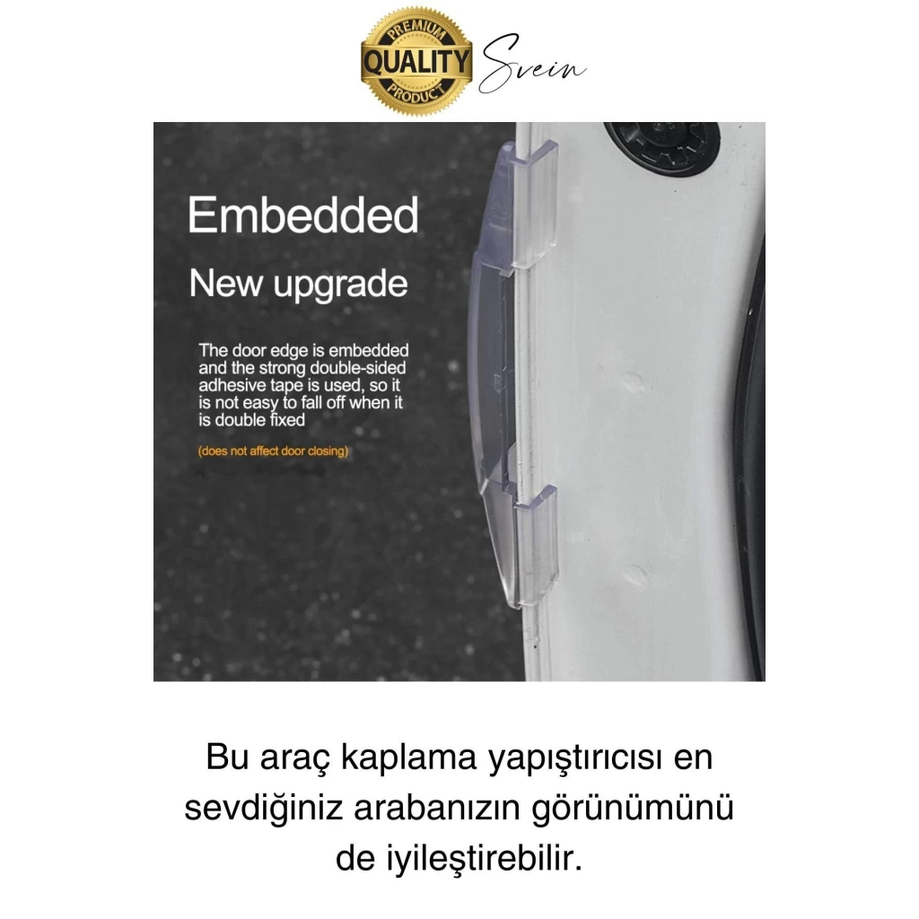 Yüksek Kaliteli Araç Kenar Koruma Şeridi Şeffaf Koruyucu Filmi Araba Kapı Boya Anti Çizilme