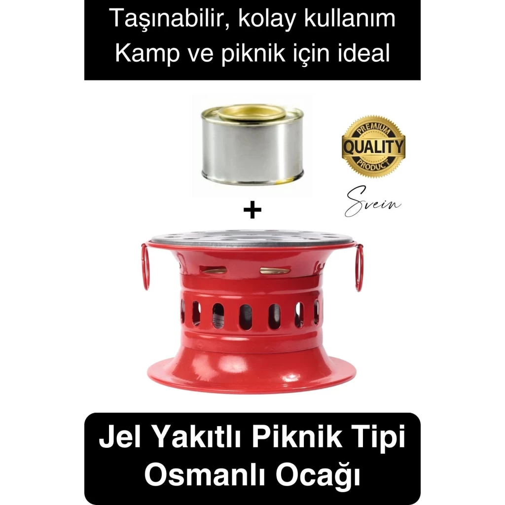Özel Üretim Jel Yakıtlı Isıtıcı Osmanlı Ocağı Ev İş Yazlık Piknik Kamp Tipi Kolay Taşınabilir Ocak