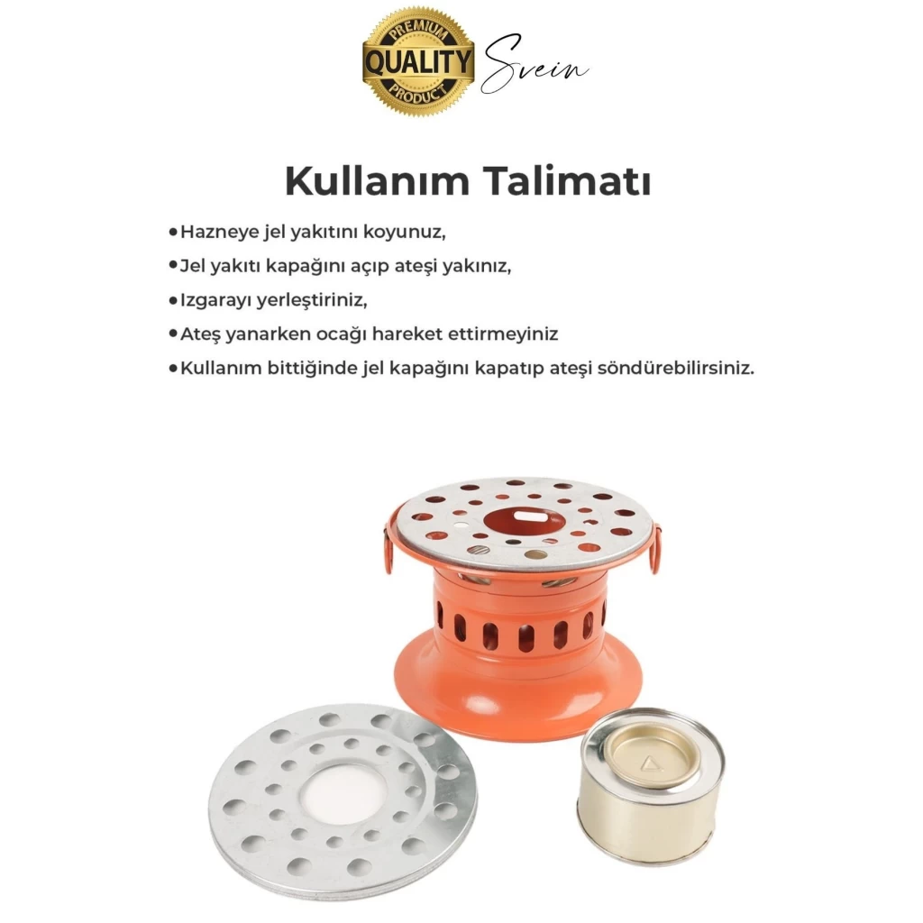 Özel Üretim Jel Yakıtlı Isıtıcı Osmanlı Ocağı Ev İş Yazlık Piknik Kamp Tipi Kolay Taşınabilir Ocak