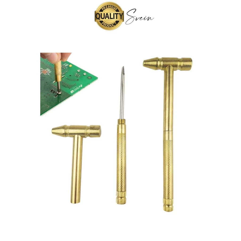 Premium 5 in 1 Çekiç Tornavida Tamir Seti Takı Saat Çok Amaçlı Çift Kafa Telefon Mücevher Kuyumcu