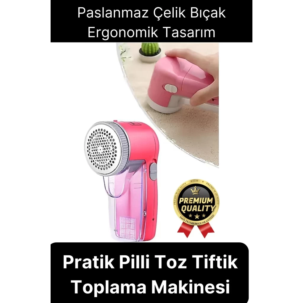 Pratik Taşınabilir Pilli Kıyafet Halı Tüy Toz Tiftik Toplama ve Temizleme Makinesi