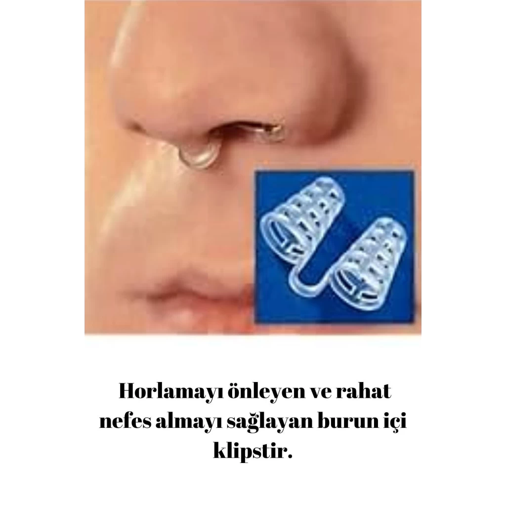 Premium Kesintisiz Uyku Nefes Alıp Vermede Kolaylık Horlama Azaltıcı Burun Delik Aparatı 4 Adet