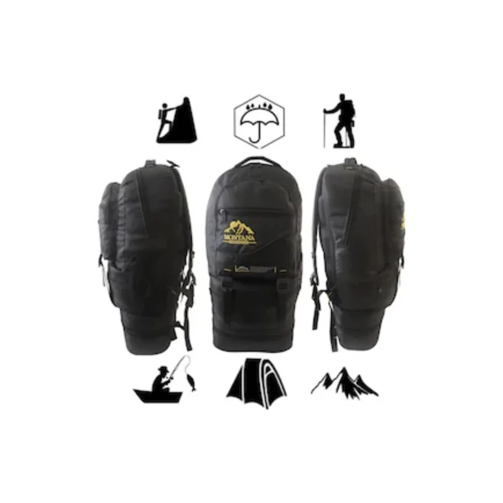 65 Lt Ortopedik Dayanıklı Büyük Boy Çok Gözlü Su Geçirmez Körüklü Kamp Trekking Outdoor Sırt Çantası