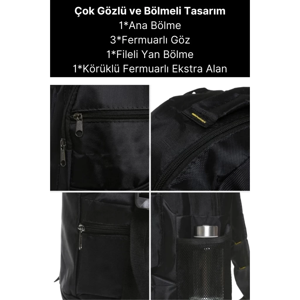 65 Lt Ortopedik Dayanıklı Büyük Boy Çok Gözlü Su Geçirmez Körüklü Kamp Trekking Outdoor Sırt Çantası