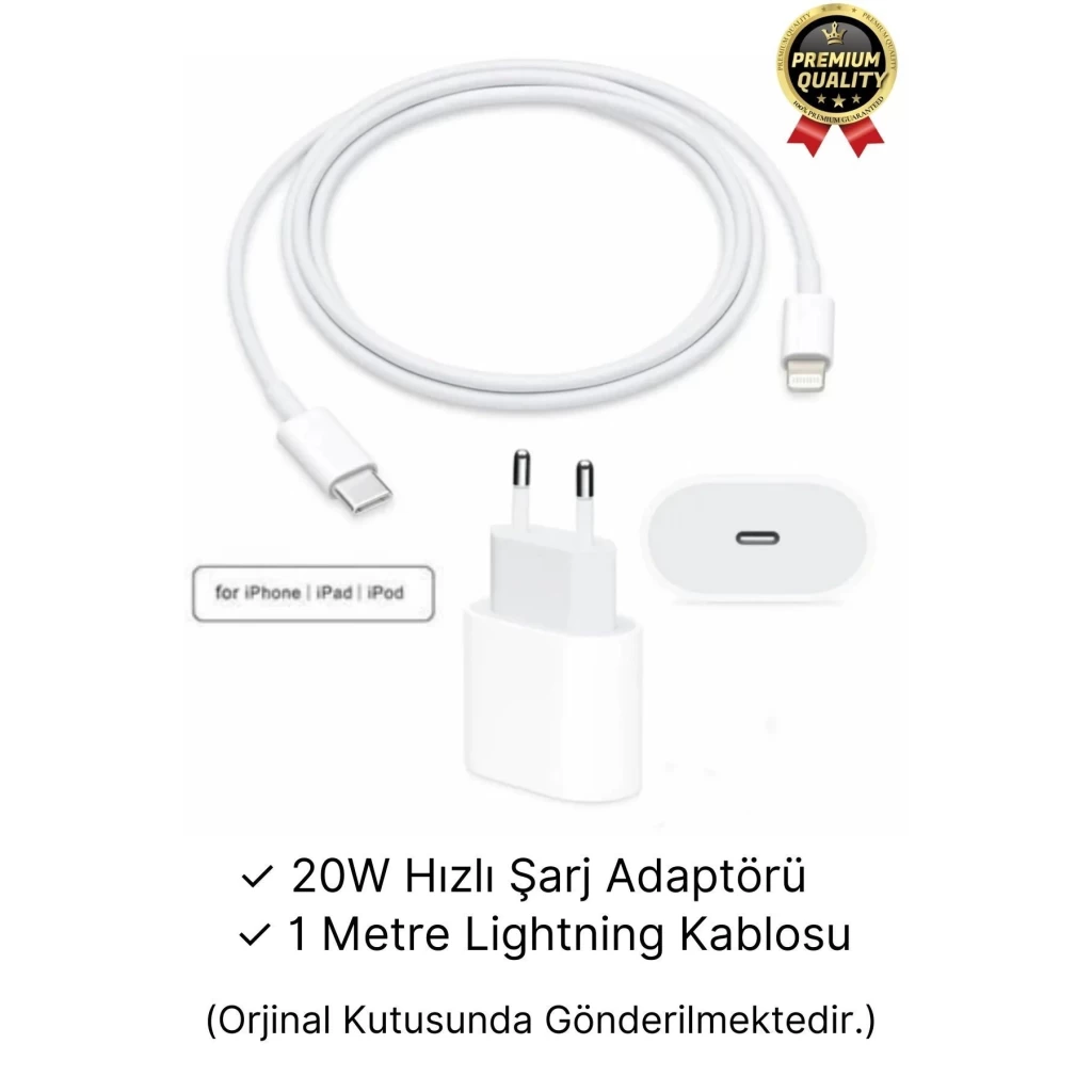 İphone Uyumlu Type-c Kablo 20w Hızlı Şarj Adaptörü Yeni Serilere Uygun 7 8 X 11 12 13 14 15 Plus Pro