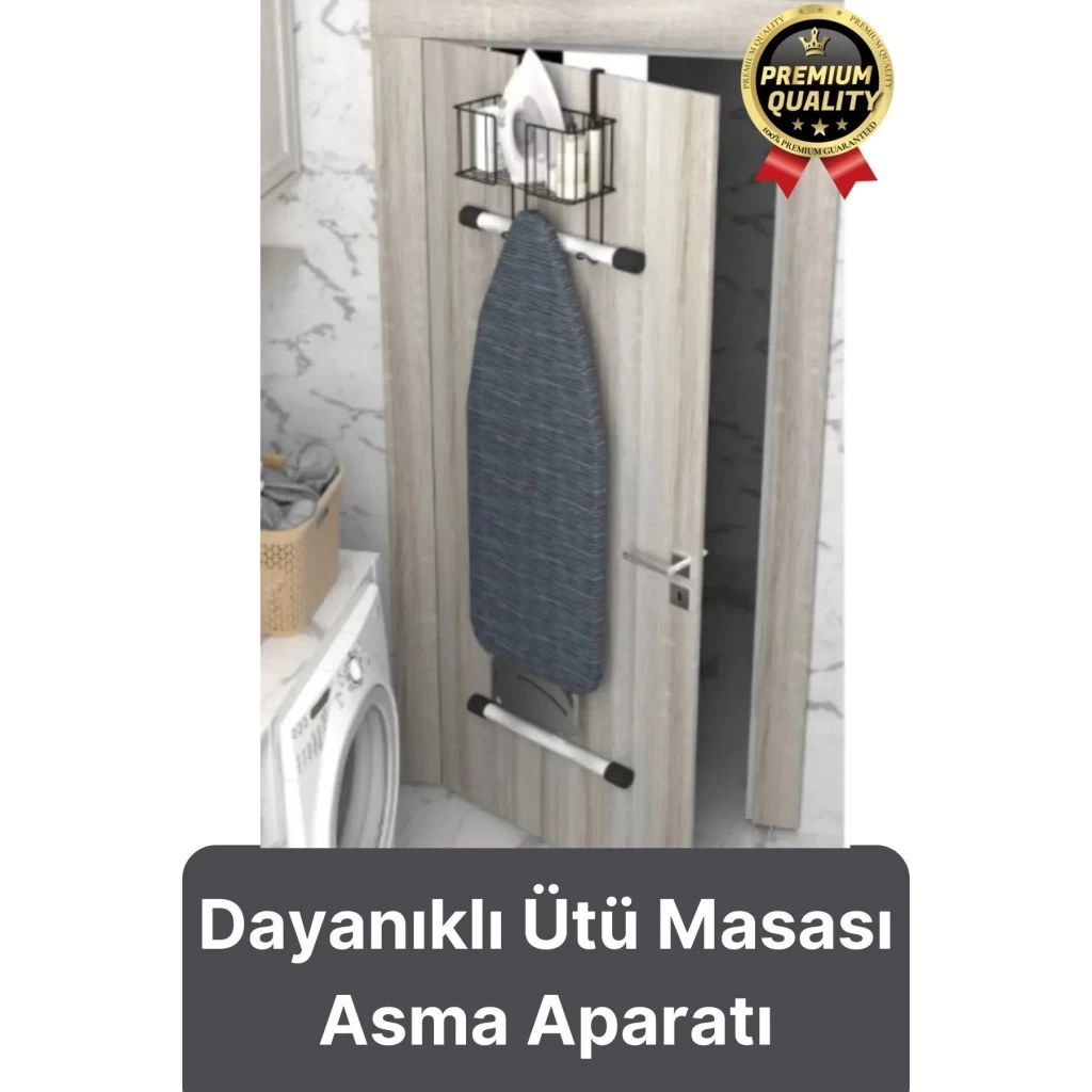 Çok Amaçlı Kapı Arkası Alan Tasarrufu Sağlayan Dayanıklı Kolay Montajlı Ütü Masası Asma Aparatı