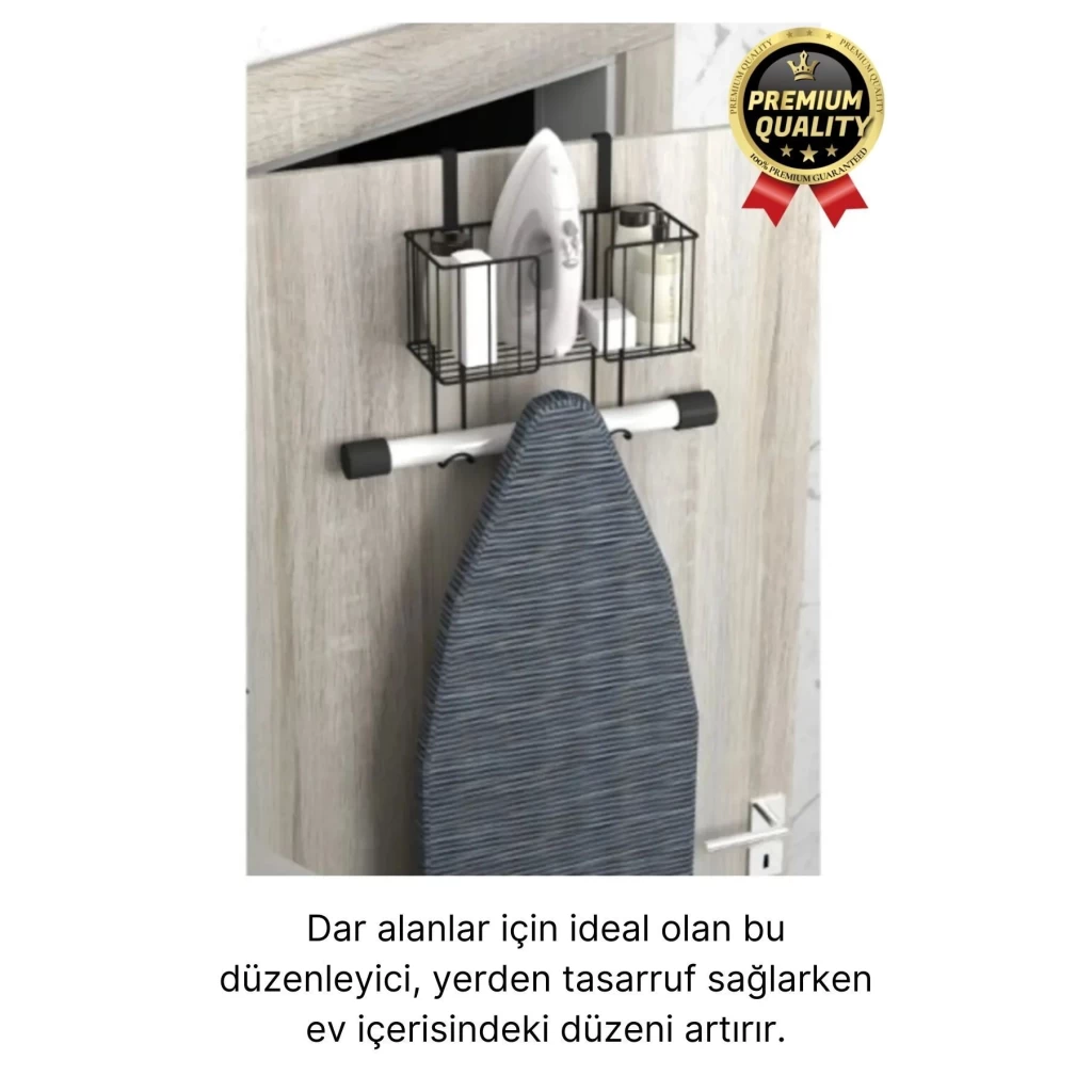 Çok Amaçlı Kapı Arkası Alan Tasarrufu Sağlayan Dayanıklı Kolay Montajlı Ütü Masası Asma Aparatı