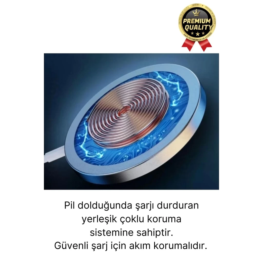 Modern Kablosuz Mıktanıslı Wireless iPhone 11 12 13 14 15 Süper Hızlı 15W Magsafe Şarj Aleti