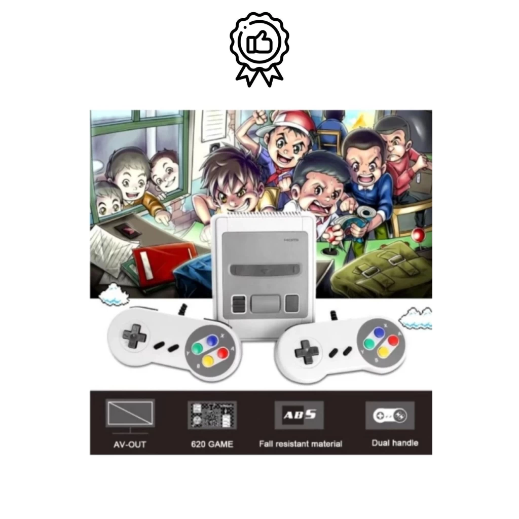 Premium HD Klasik 8 Bit 620 Oyunlu Televizyon Çift 2 Kontrol Kollu Nostalji Super Mini Retro Atari