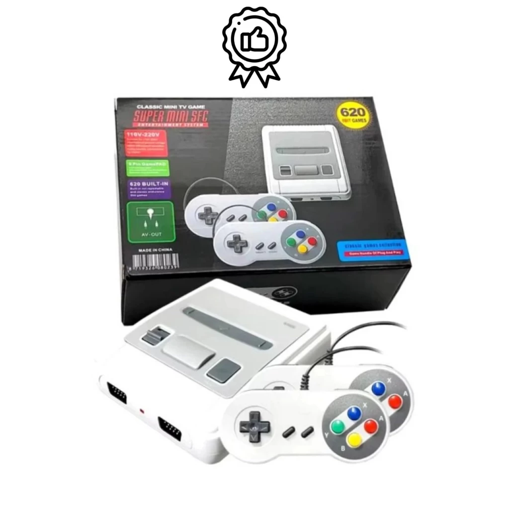 Premium HD Klasik 8 Bit 620 Oyunlu Televizyon Çift 2 Kontrol Kollu Nostalji Super Mini Retro Atari