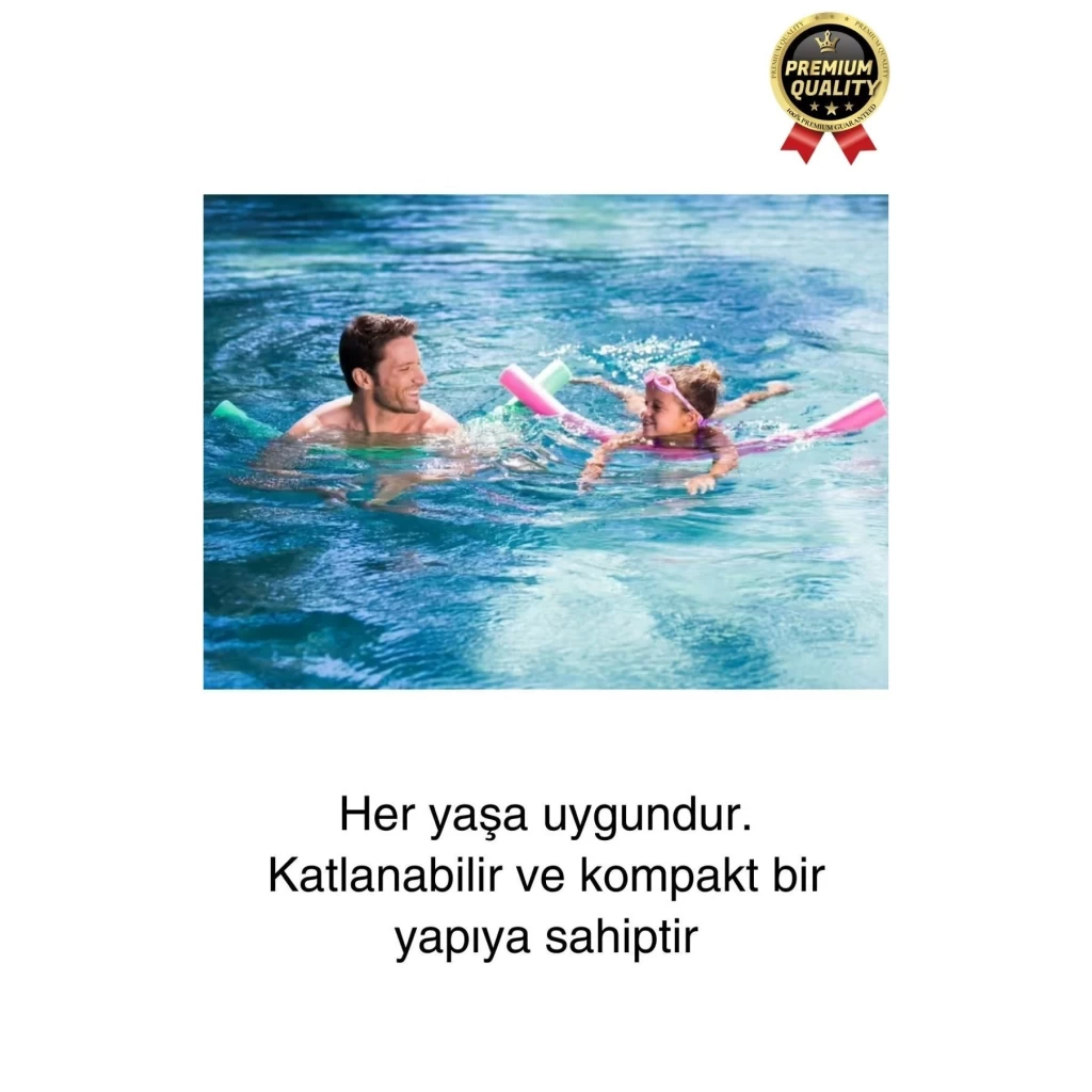 Renkli Dayanıklı Deniz Havuz Yüzme Makarnası Tatil Yüzücü Batmayan Sosis Köpüğü Yardımcı 1 Adet