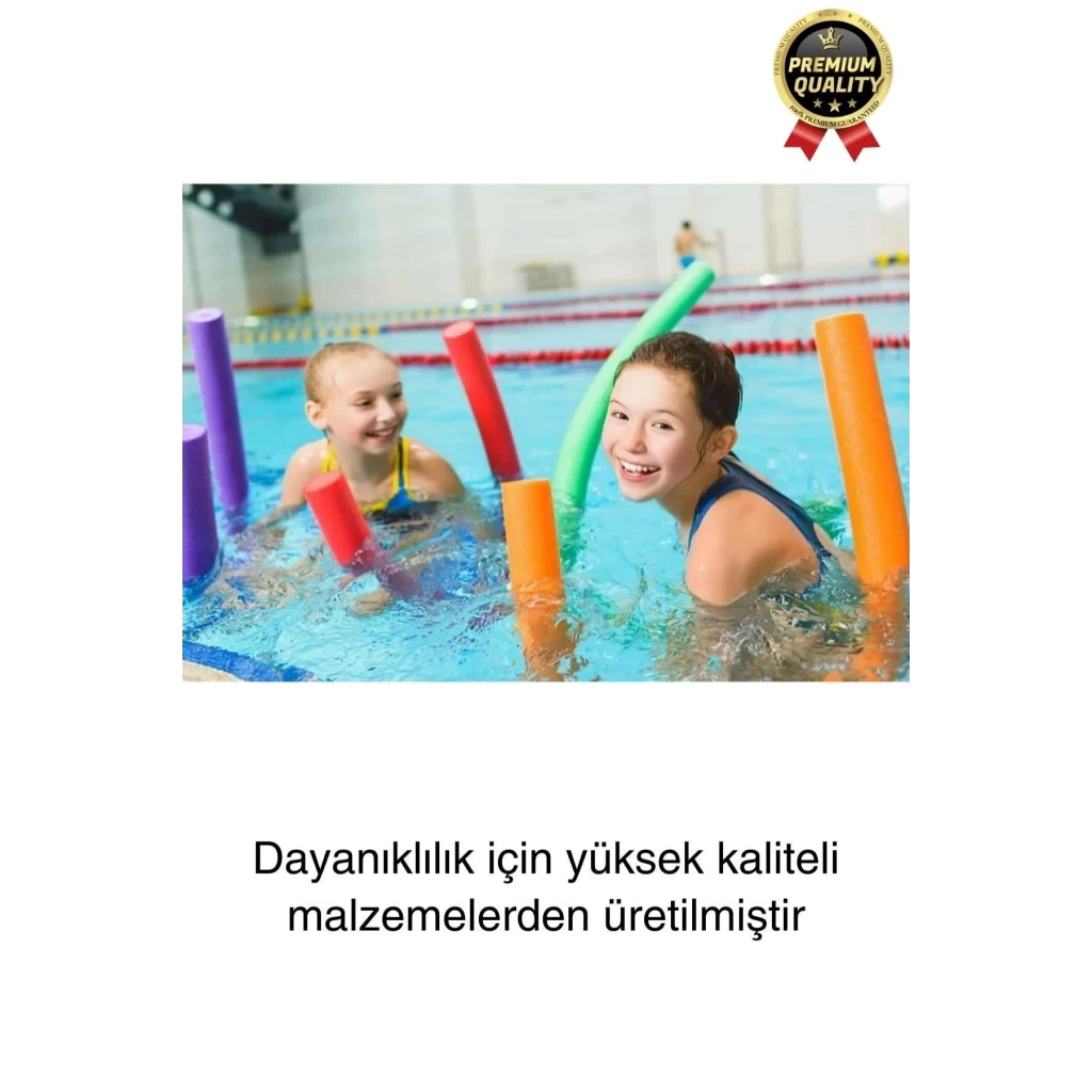 Renkli Dayanıklı Deniz Havuz Yüzme Makarnası Tatil Yüzücü Batmayan Sosis Köpüğü Yardımcı 1 Adet