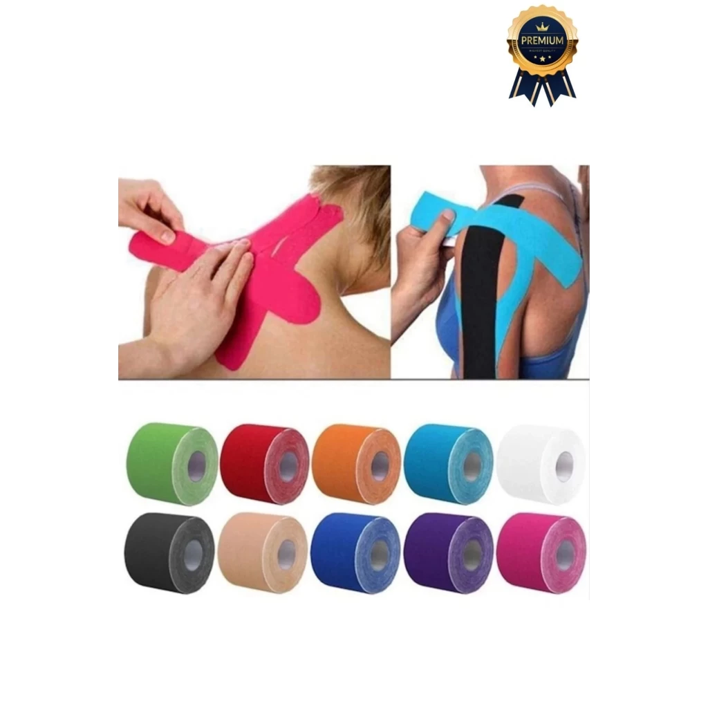 Hızlı Etkili Siyah Bel Diz Omuz Boyun Sırt Bacak Kas Eklem Kinezyo Ağrı IsıI Bandı 5cm x 5m