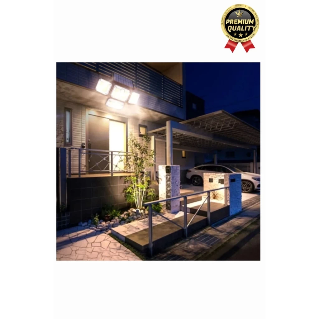 Ayarlanabilir 3 Modlu Solar Güneş Enerjili 122 Ledli Dış Mekan için Hareket Sensörlü Bahçe Lambası