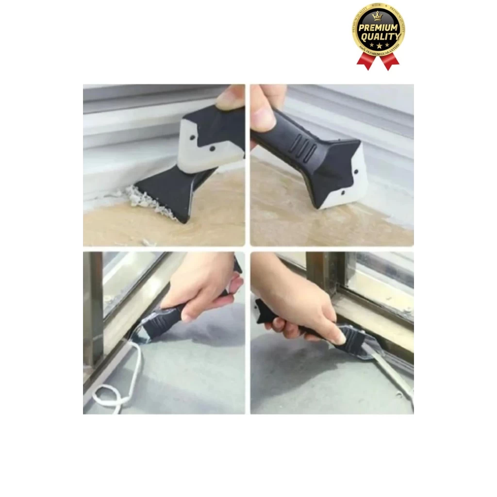 Çok Amaçlı Mutfak Banyo Fayans Derz Silikon Temizleme Kazıyıcı Sıyırıcı Ve Uygulayıcı Aparat 6 Parça