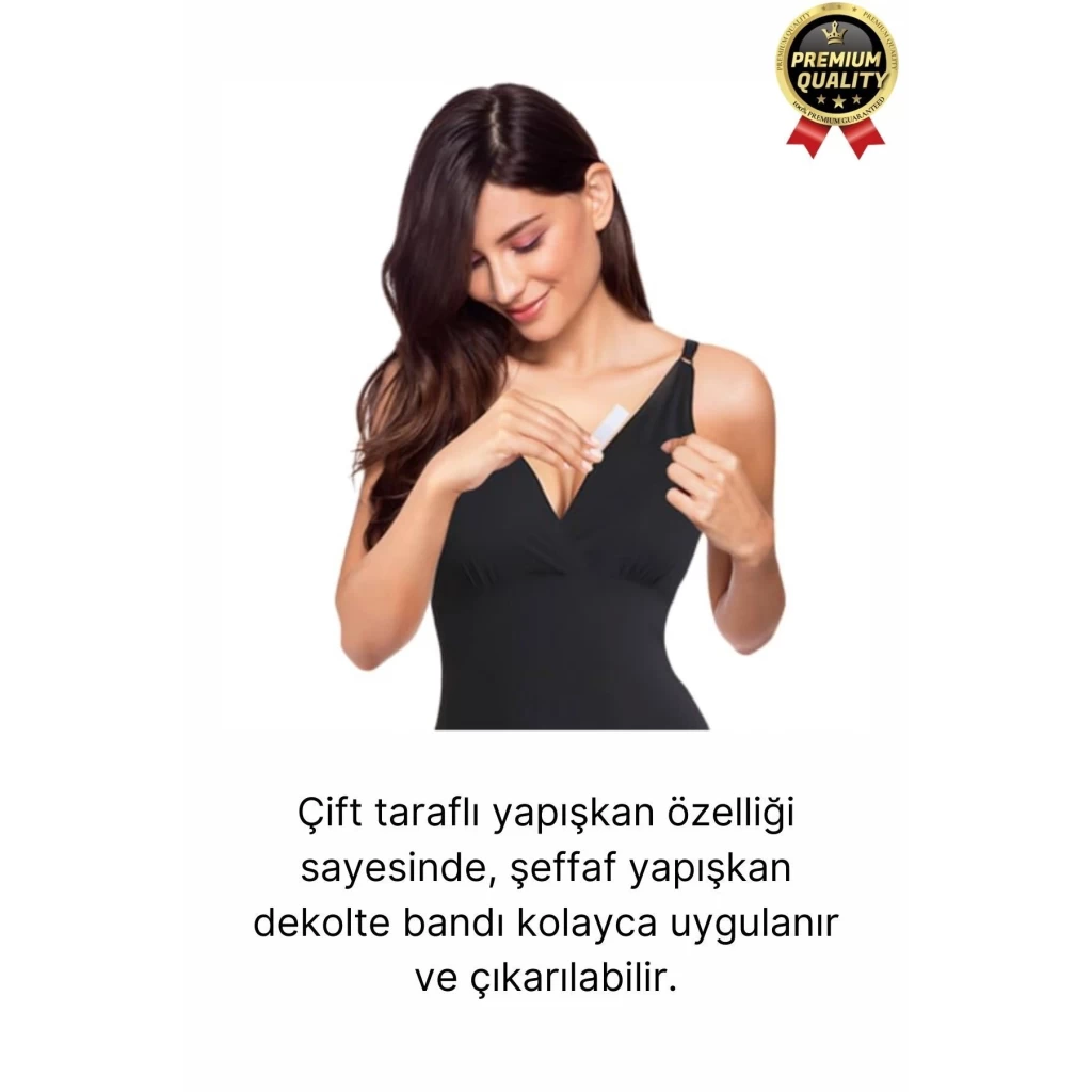 Çok Amaçlı Görünmez Çift Taraflı Dekolte Vücut Yapışkanlı Şeffaf Elbise Sabitleyici Bant 36 Parça