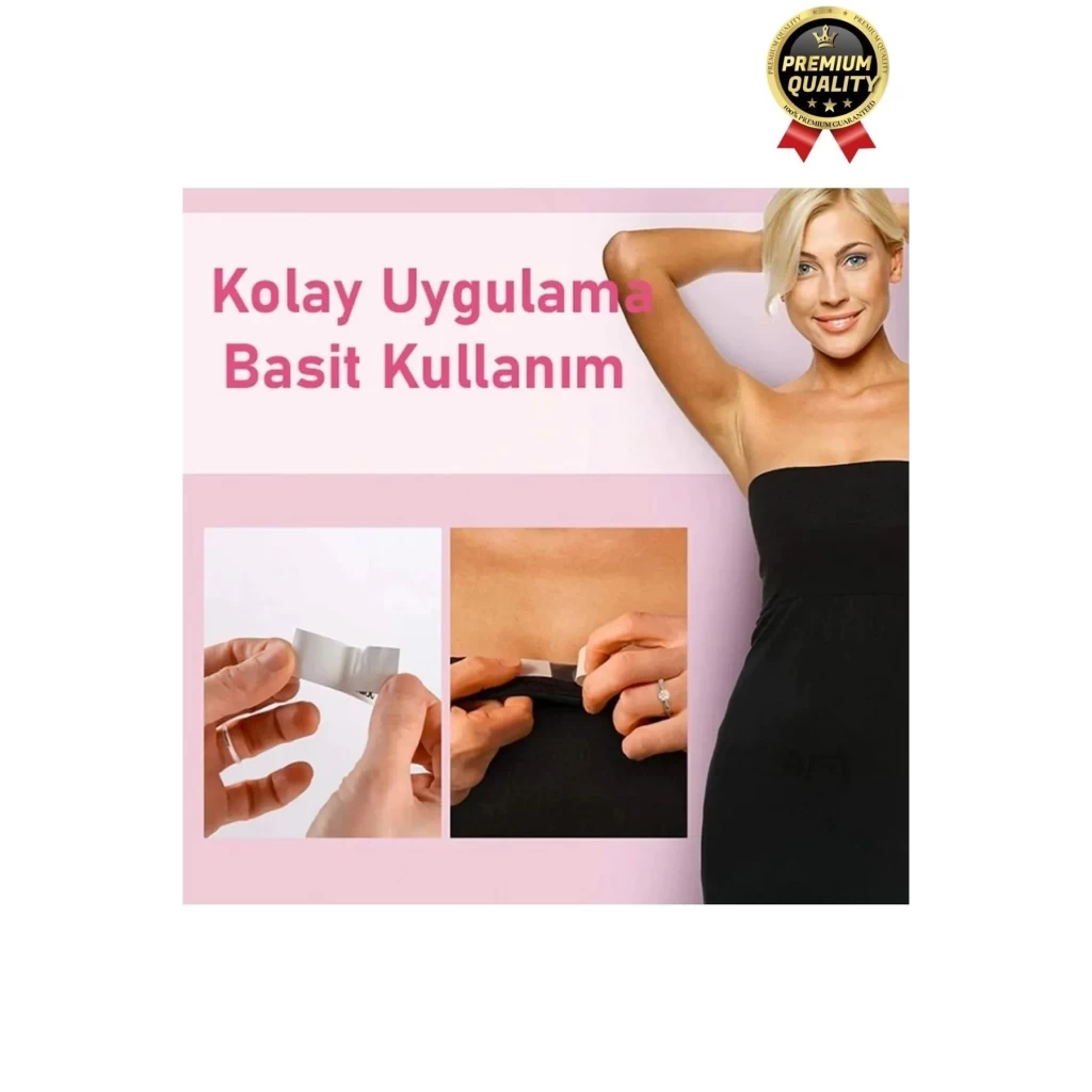 Çok Amaçlı Görünmez Çift Taraflı Dekolte Vücut Yapışkanlı Şeffaf Elbise Sabitleyici Bant 36 Parça