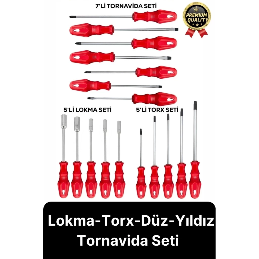 Özel Üretim Dayanıklı Yüksek Kalite Ev İş Tamir Tadilat Lokma Torx Düz Yıldız Tornavida Seti Takımı