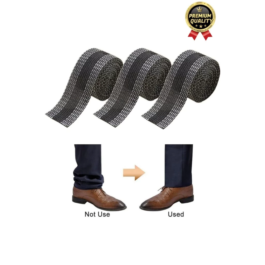 Dayanıklı Polyester Esnek Kendinden Yapışkanlı Pantolon Kumaş Kıvırma Yapıştırma Bandı Şeridi-3 Adet