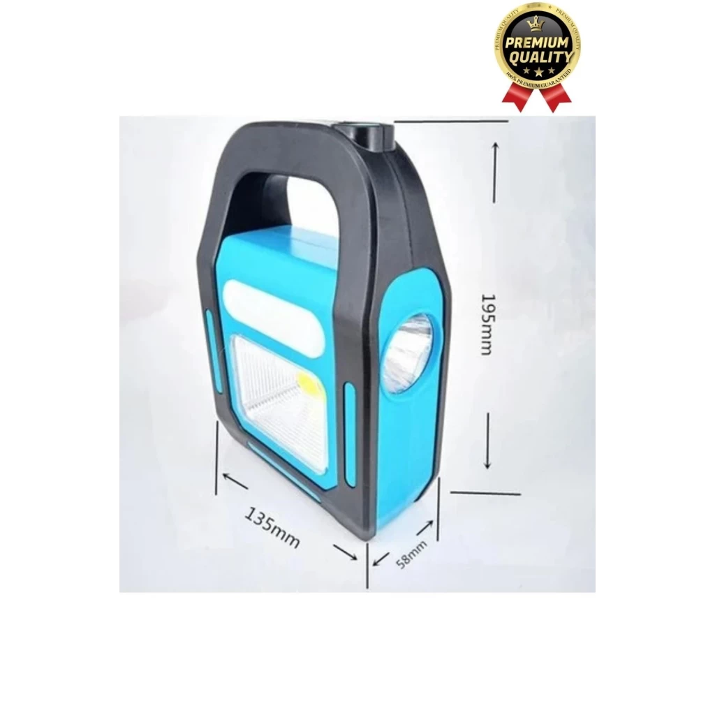 Çok Amaçlı Güneş Enerjili Powerbank USB Şarj Edilebilir Su Geçirmez Solar Işıldak Fener Kamp Lambası