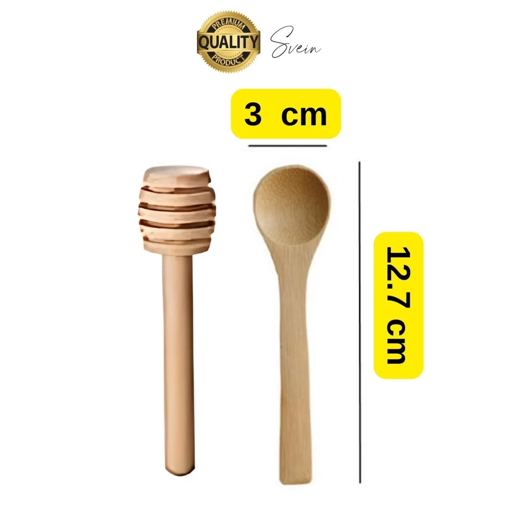 Özel Üretim Bambu Kaşık Ahşap Bal Daldız Seti Petek Tahta Baharat Bal Arısı Karıştırma Reçel Pekmez