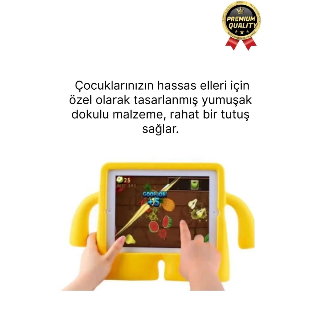 Kids Tutacaklı Apple Samsung Uyumlu 8.7 Inç Eğlenceli Karakterli Standlı Çocuk Tablet Kılıfı