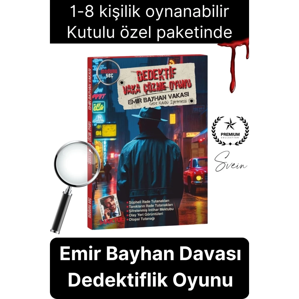 Yeni Seri Katil Kim Bulma Oyunu Kutulu Dedektif Grup Aktivitesi Dava Vaka Çözme Emir Bayhan Davası