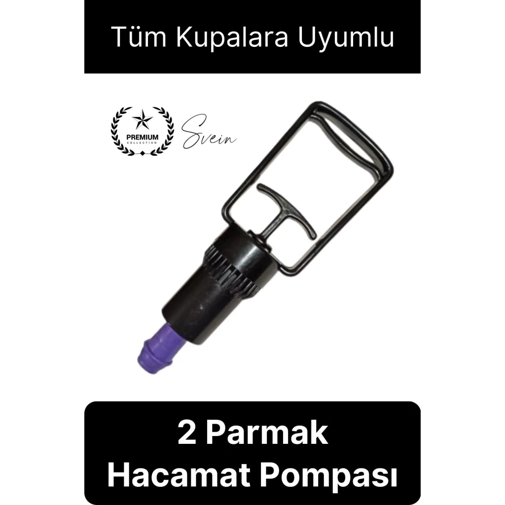 Kolay Kullanım 2 Parmak Hacamat Pompası Tüm Kupalarla Uyumlu Plastik Dayanıklı 1 Adet Kan Dolaşımı