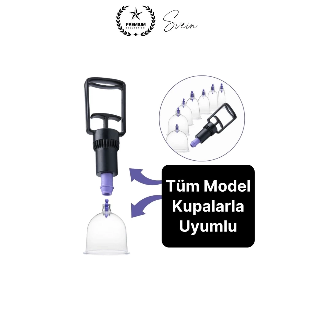 Kolay Kullanım 2 Parmak Hacamat Pompası Tüm Kupalarla Uyumlu Plastik Dayanıklı 1 Adet Kan Dolaşımı