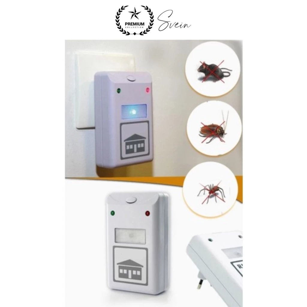 Elektronik Fare ve Haşere Kovucu Uzaklaştırıcı Böcek Ultrasonik Sinek Örümcek Karınca Savar