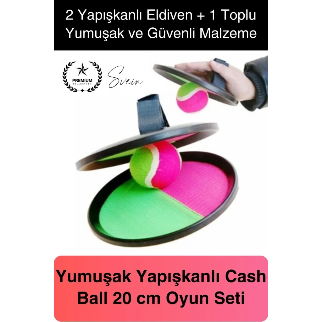 Yapışkanlı Top At Tut Yakalama Cash Ball Oyun Seti Aktivite Oyunu Dış Mekan Oyuncağı Cırt Cırtlı