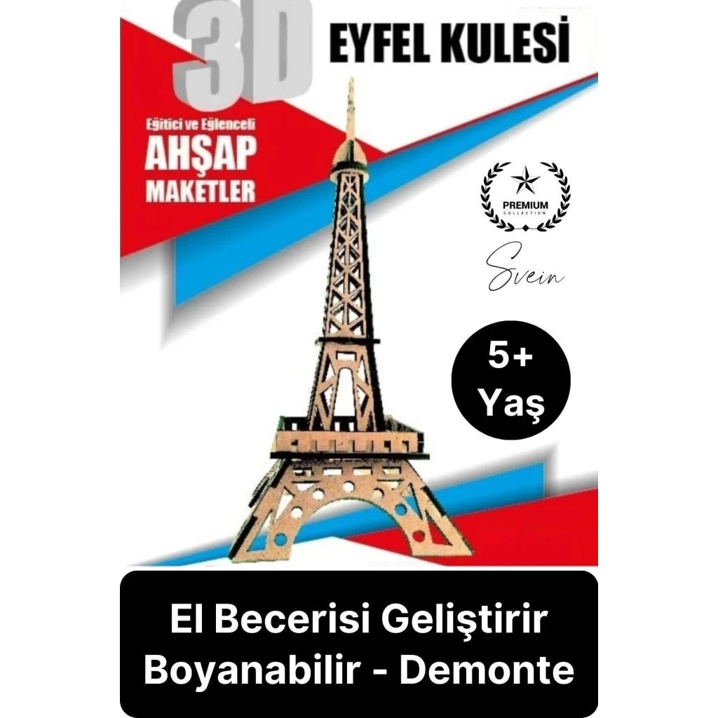 Özel Üretim 3 Boyutlu Minyatür Ham Ahşap Maket Boyanabilir Eğitici Öğretici Motor Beceri Hobi Oyun