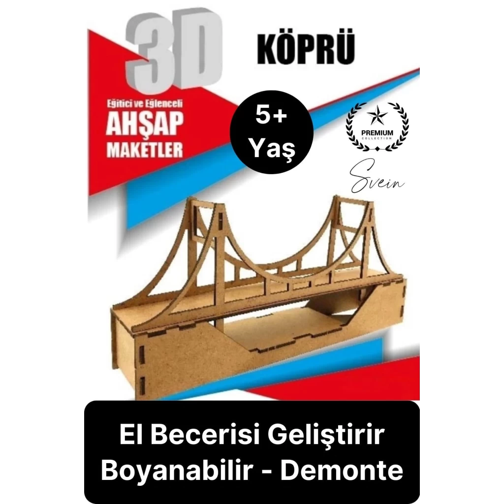 Özel Üretim 3 Boyutlu Minyatür Ham Ahşap Maket Boyanabilir Eğitici Öğretici Motor Beceri Hobi Oyun