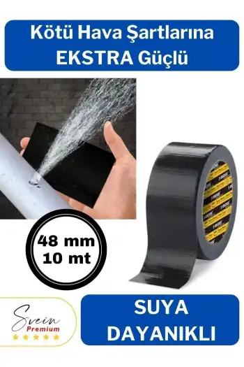 Çok Amaçlı Su Geçirmez Sızdırmaz Dayanıklı İzolasyon Kapı Pencere Tamir Bandı 48 mm 10 mt 1 Adet