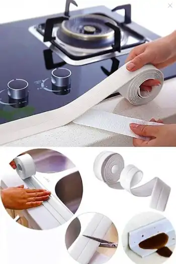 Su Sızdırmaz Geçirmez Lavabo Tezgah Küvet Duş Banyo Mutfak Pencere İzolasyon Şerit Bant 3,2 m x 38mm