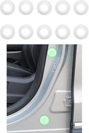 10lu Fosforlu Araç İçin Plastik Çarpma Önleyici Kapı Sesi Darbe Azaltıcı Özellikli Absorbe Aparatı