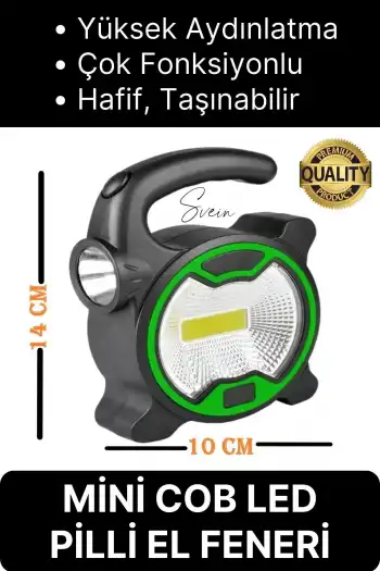 Outdoor Kamp Piknik Acil Durum Yüksek Aydınlatma Led El Feneri Tutacak Saplı Işıldak Pilli Lambası