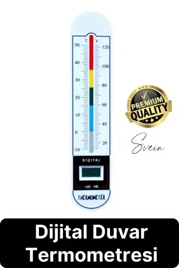 Premium Dijital Termometre Derece Açık Kapalı Duvara Monte Sıcaklık Isı Ölçüm Kontrol Cihazı