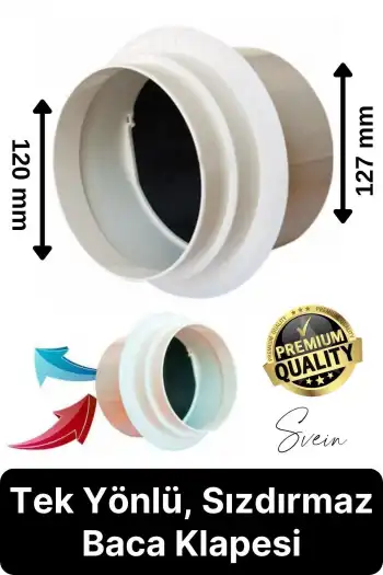 #Klape Tek Yönlü Baca Klapesi Mutfak Sızdırmaz Contalı Çekvalfi Aspiratör Davlumbaz Kötü Koku Önleyici