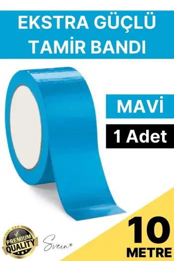 1 Adet 10 mt Mavi Tamir Takviye Kapatıcı Güçlü Onarım Bandı Su Geçirmez Sızdırmaz Dayanıklı Çatlak