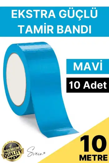 10 Adet 10 mt Mavi Tamir Takviye Kapatıcı Güçlü Onarım Bandı Su Geçirmez Sızdırmaz Dayanıklı Çatlak
