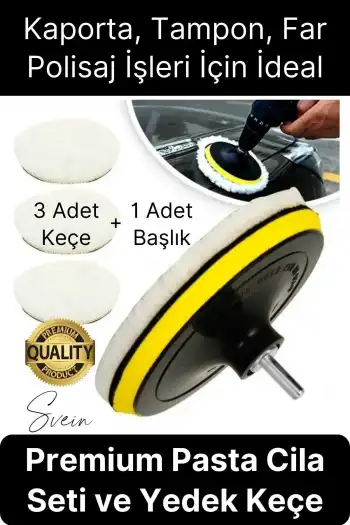 Premium Pasta Cila Seti Araba Çizik Giderici Partlatma Süngeri Araç Parlatıcı Kaporta Tampon Polisaj