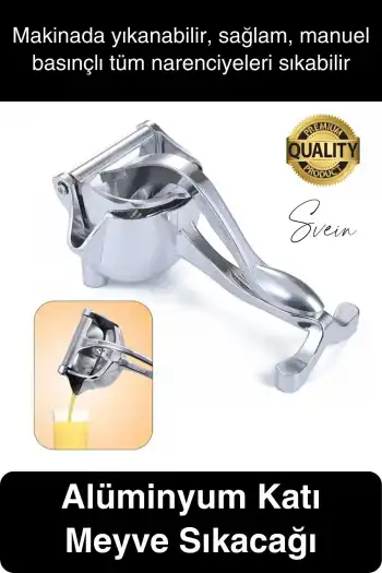 Premium Alüminyum Katı Meyve Sıkacağı Narenciye Portakal Limon Suyu Basınçlı Manuel Ev Mutfak Aleti