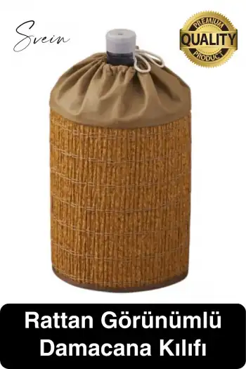 Dekoratif Özel Üretim Rattan Görünüm Su Damacana Kılıfı Mutfak Düzenleyici Katlanabilir Gizleme