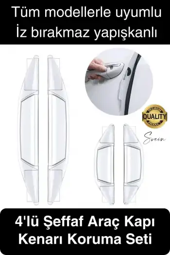 Yüksek Kaliteli Araç Kenar Koruma Şeridi Şeffaf Koruyucu Filmi Araba Kapı Boya Anti Çizilme