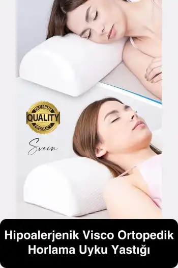 Konforlu Ergonomik Nefes Alabilen Hipoalerjenik Visco Ortopedik Horlama Uyku Yastığı Boyun